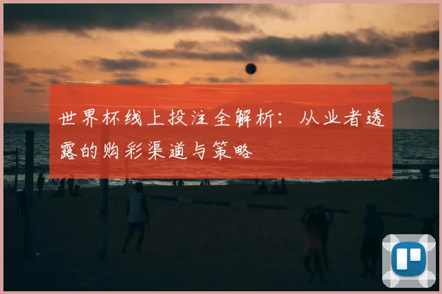 世界杯线上投注全解析：从业者透露的购彩渠道与策略